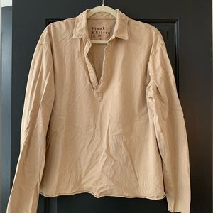 Frank & Eileen Patrick Popover Henley, size L, sand color
